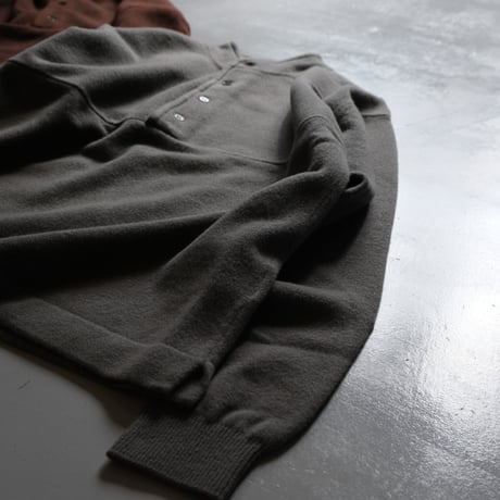 BATONER　Men FLEECE WOOL HENRY　PULLOVER　BN-21FM-038