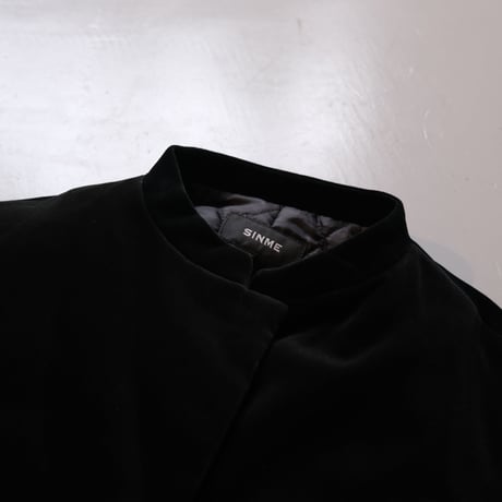 SINME　 ベルベットブルゾン　BLACK　S21AW-09