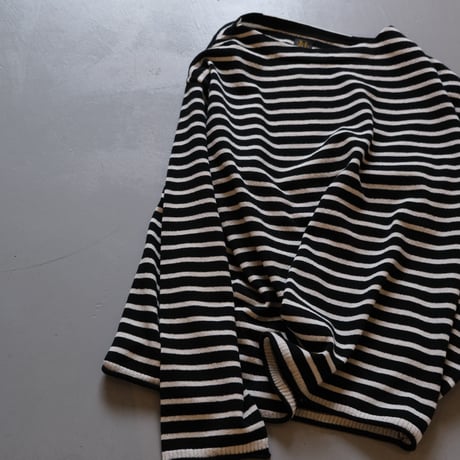 BATONER　PILEWOOL　BASUQUE SHIRT　BN-21FL-018    BLACK×WHITE