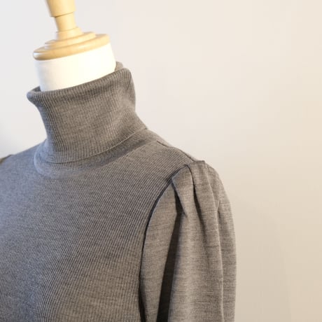 SINME　リブタートルニット  23AW-07