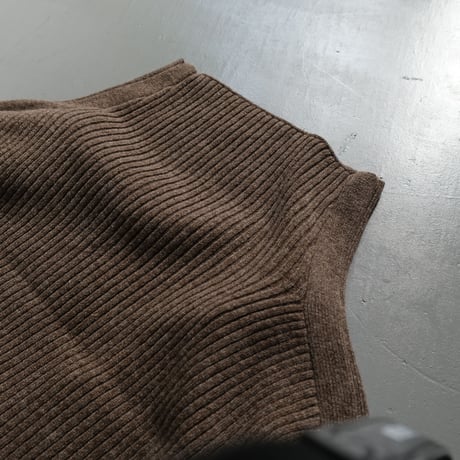 R JUBILEE 　 Layered Knit Cardigan　D/BROWN　RJ21083002
