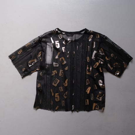 NAKAGAMI　ハンドプリーツTシャツ　N0122S0027