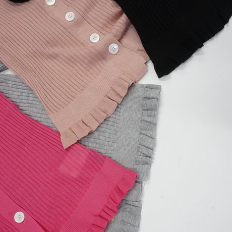 THOMAS　MAGPIE　rib cardigan【2231705】