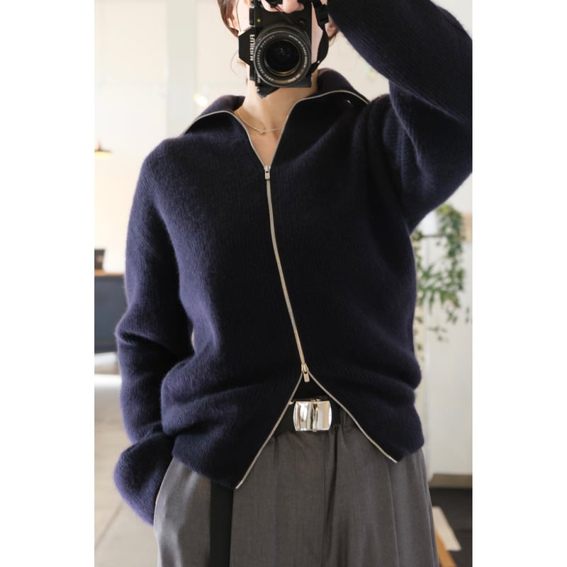 BATONER (バトナー）/ Cashimere Fox Drivers Knit for