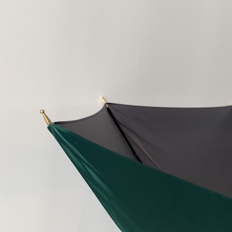 バイカラー長傘　　グリーン×グレー　BON-20016