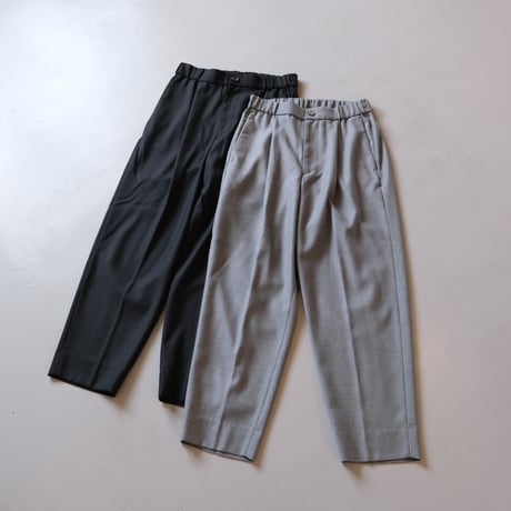 BATONER　Men DRY WOOL PIQUE PANT　BLACK 　 BN-22FM-012