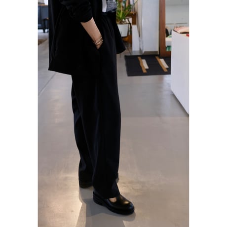 SINME  ギャザーパンツ  SS16-07  ブラック
