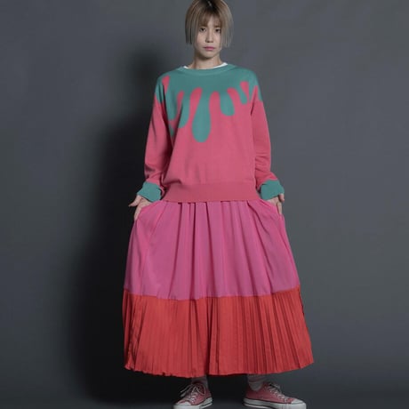 THOMAS MAGPIE　satin pleats skirt【2214614】