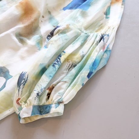 suzuki takayuki × Coci la elle     puff-sleeve blouse  / sable　B231-01