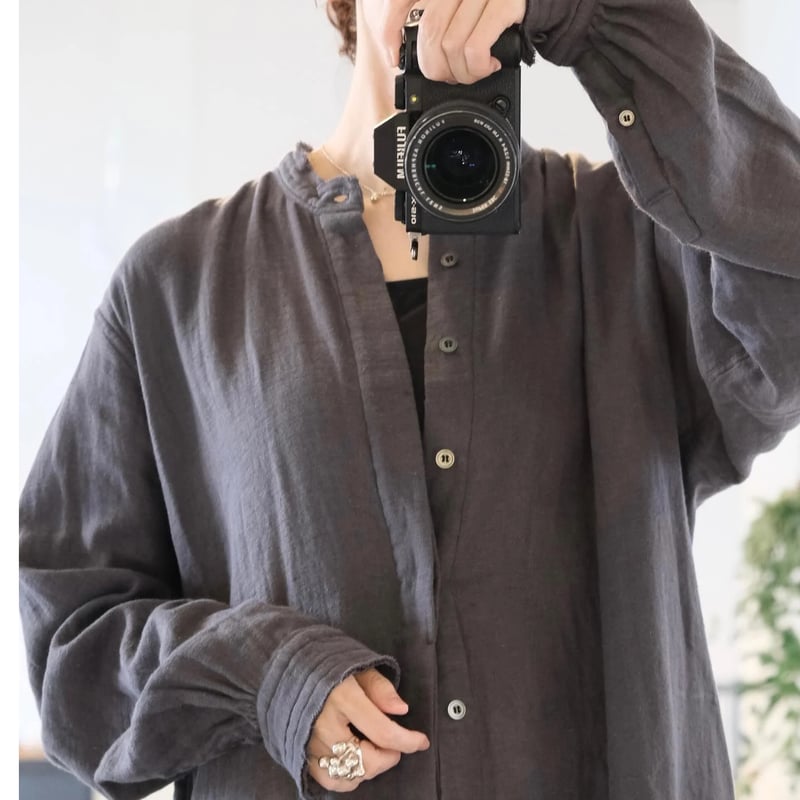 suzuki takayuki frayed coat slate grey | geep suzuki takayuki frayed coat slate grey | geep