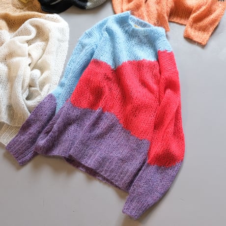 THOMAS MAGPIE　　hand knit pullover【2224731】