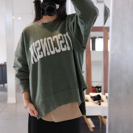 R JUBILEE 　 PRINT SWEAT　GREEN