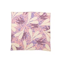 YARN&COPPER　近江リネン　 'Swift Swallows' Pink リング付きミニスカーフ