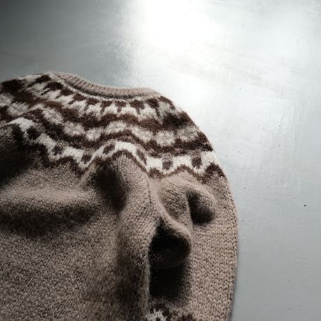 BATONER　Women MOHAIR NORDIC CREW NECK 　BN-21FL-050