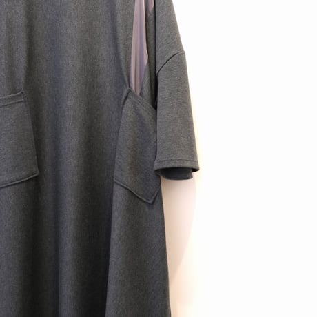 NAKAGAMI　 ASYMMETRY ONEPIECE　 CHARCOAL