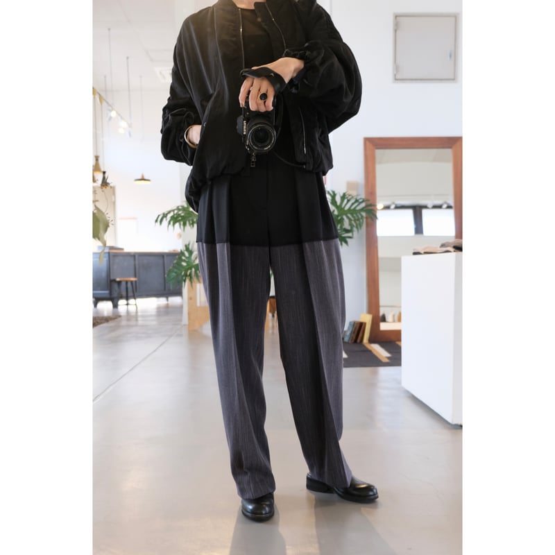 SINME タックパンツ ☆日本製 sinme 板谷由夏 タック ハイウエスト