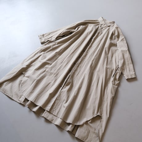suzuki takayuki　weather-cloth shirt　A241-15　frost grey