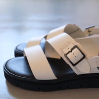BEAUTIFUL SHOES ｜ S.S.BELT SANDALS ｜ GLOX CUT  MEDIUM SOLE ｜IVORY