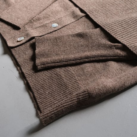 R JUBILEE 　 Layered Knit Cardigan　D/BROWN　RJ21083002