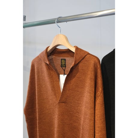 BATONER　MEN'S   RAMIE WOOL SKIPPER  BN-25FM-002