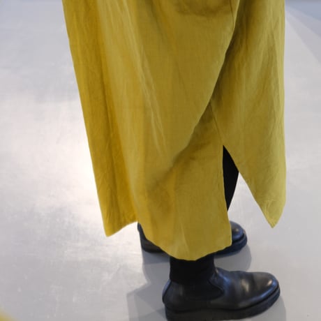 suzuki ytakayuki    peasant dress    mustard