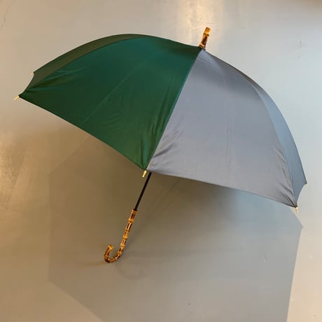 bonbonstore　バイカラー長傘（グリーン×グレー）BON-20016