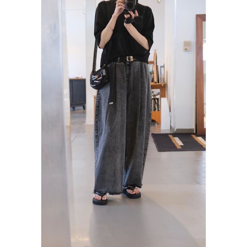 M53. BELTED DENIM PANTS MP-016 | geep