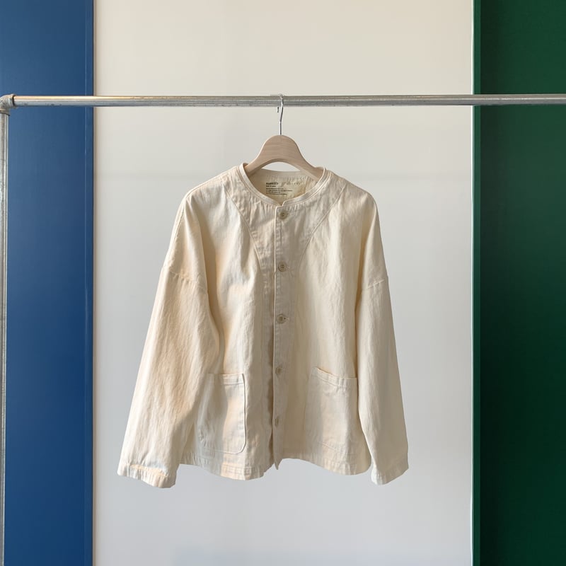 HARVESTY ATELIER JACKET アトリエジャケット IVORY | geep