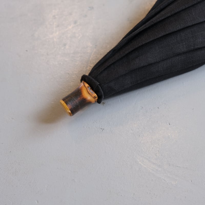 bonbonstore リネンボーラーレース日傘（ブラック）BON-22001BK | geep