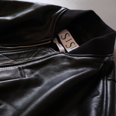 SISII　シシ　SISII×大草直子　L-2B　Leather Flight Jacket　　BLACK