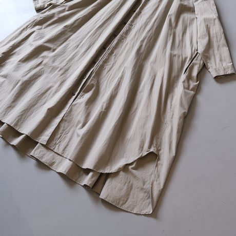 suzuki takayuki　weather-cloth shirt　A241-15　frost grey