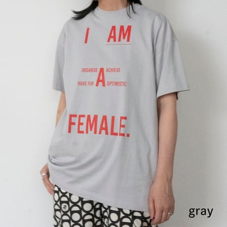 THOMAS MAGPIE　tee shirt I AM A（ORGANISE/ACHIVE/HAVE FUN/OPTIMISTIC) FEMALE.【2242878】