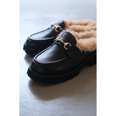 NUEF ヌーブ  NFF-0302  FUR SLIPON