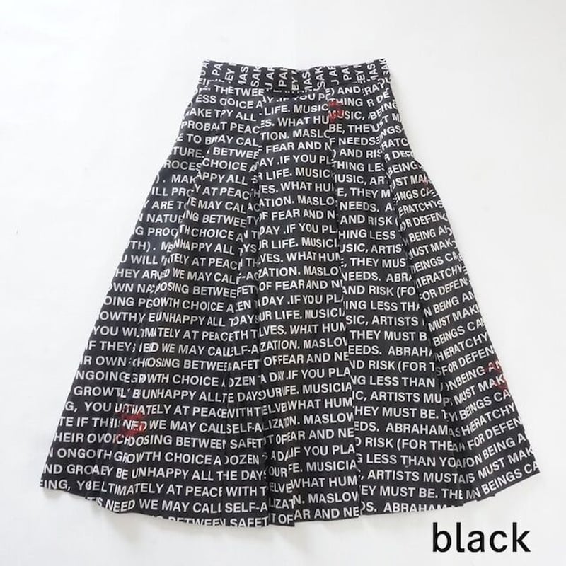 スカート THOMAS MAGPIE zentangle print long skirt THOMAS MAGPIE zentangle print long skirt【2213