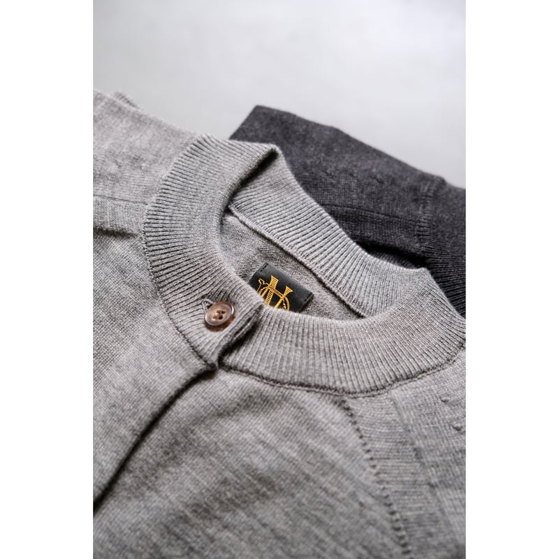 BATONER Women BABY WOOL CREW CARDIGAN | geep