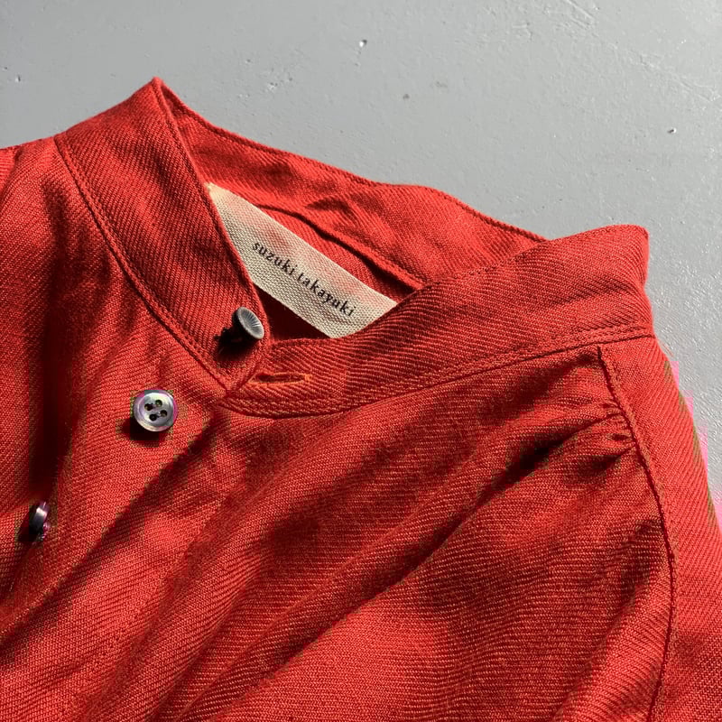 suzuki takayuki peasant dress vermilion (限定