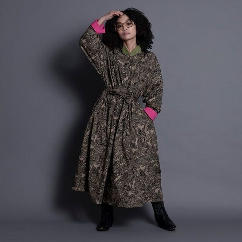 THOMAS MAGPIE zentangle print one-piece【2213401 THOMAS MAGPIE zentangle print one-piece【2213401