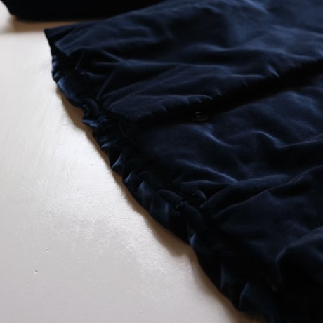 SINME　 ベルベットブルゾン　NAVY　S21AW-09