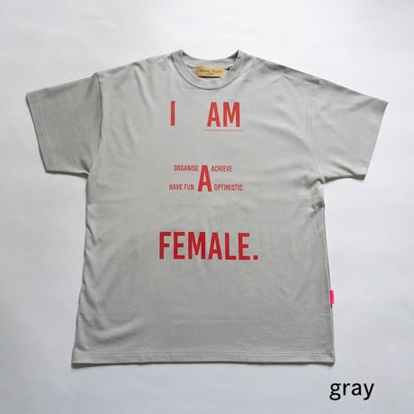 THOMAS MAGPIE　tee shirt I AM A（ORGANISE/ACHIVE/HAVE FUN/OPTIMISTIC) FEMALE.【2242878】