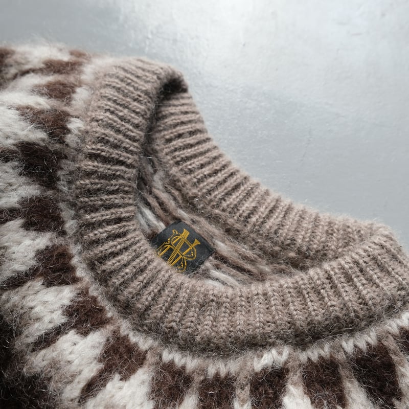 BATONER Women MOHAIR NORDIC CREW NECK BN-21FL-