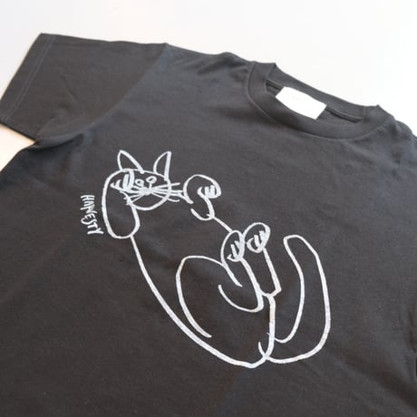 HARVESTY   PRINTED T-SH【CAT】 プリントTee CAT   A52105