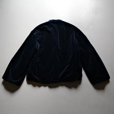 SINME　 ベルベットブルゾン　NAVY　S21AW-09