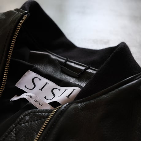 SISII　シシ　SISII×大草直子　L-2B　Leather Flight Jacket　　BLACK