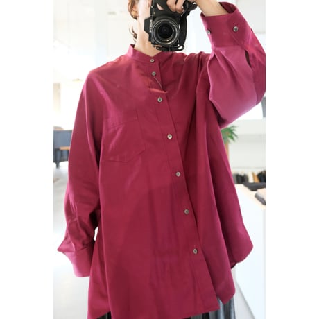 NAKAGAMI サテンビックシャツ （unisex）