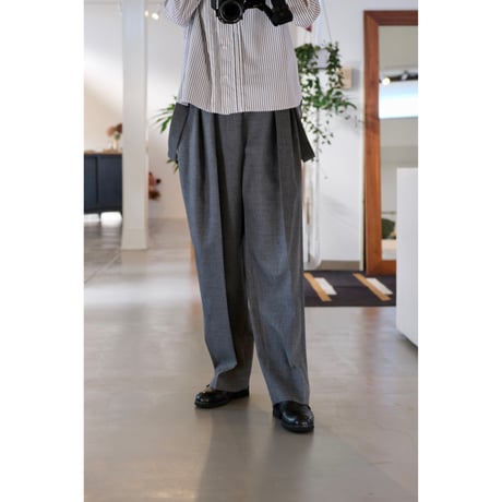 SINME　SS15-07  ウールサスペンダーパンツ　グレー