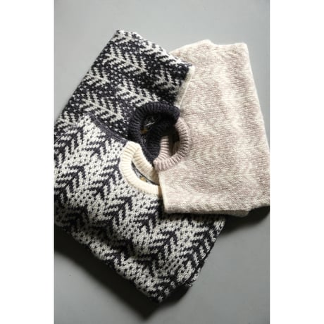 BATONER Woman CEDER JACQUARD MOHAIR CREW NECK