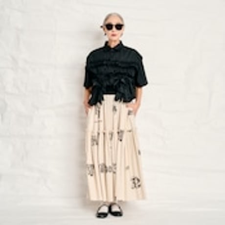 Thomas Magpie T/C Broad ruffle shirt  2252114