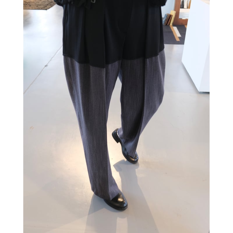 SINME バイカラータックパンツ | geep