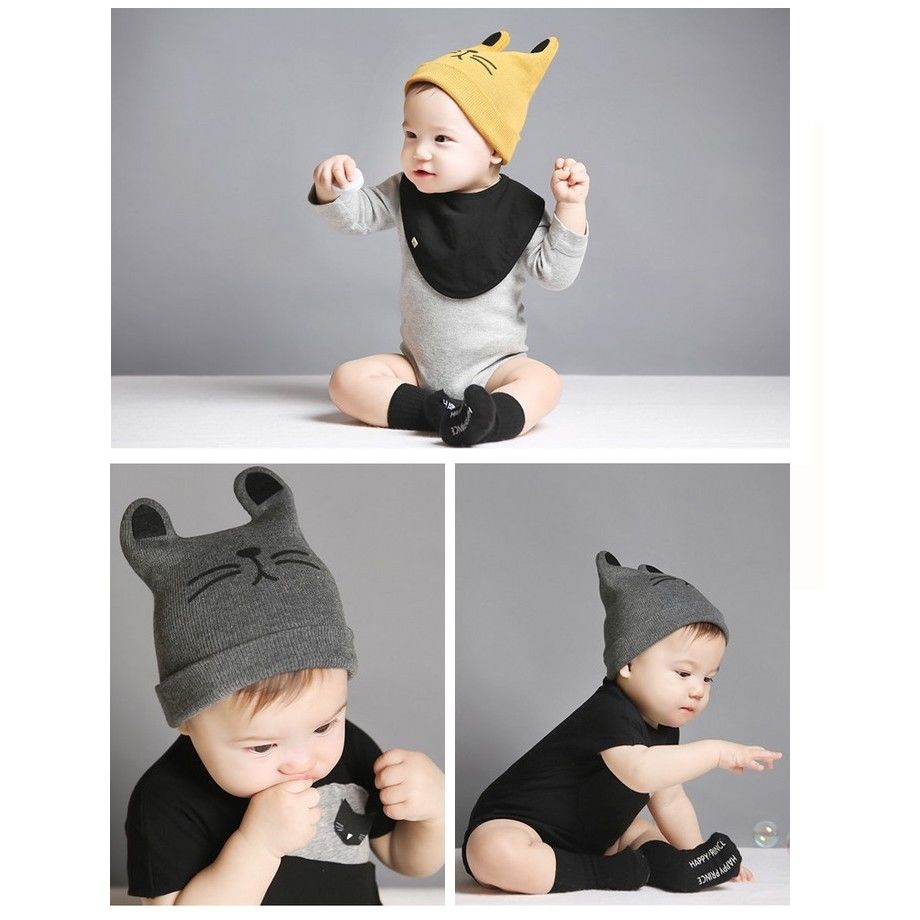 ニット帽 ベビー ねこ ネコ耳 ぼうし 秋冬 防寒 暖かい 赤ちゃん