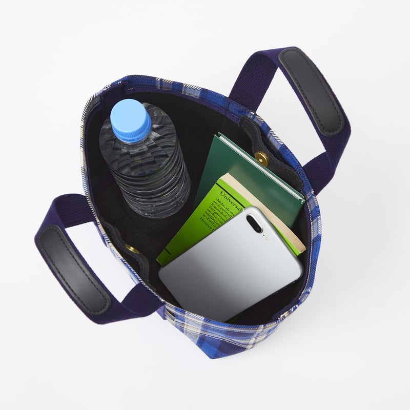 EVERGREEN CHECK TOTE XS【OK-010C】 | Filer